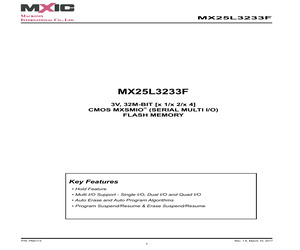 MX25L3233FM1I-08G/TRAY.pdf