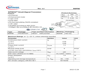 BSP88 H6327.pdf